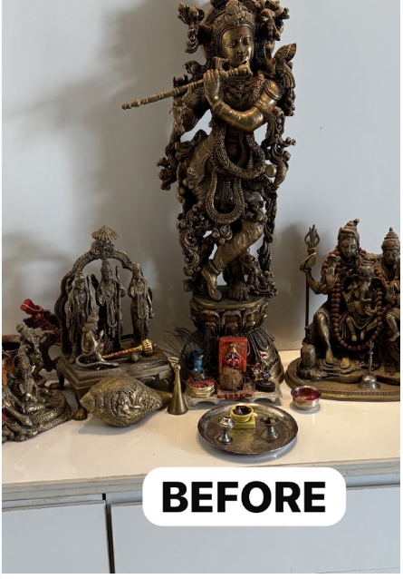 Mandir Murtis — before restoration