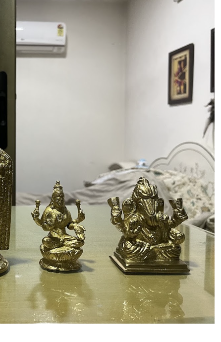 Family Brass Statues — after restoration