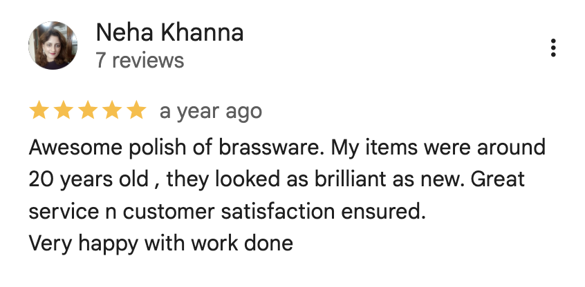 Customer Google review — 5 stars